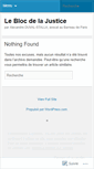 Mobile Screenshot of leblocdelajustice.wordpress.com