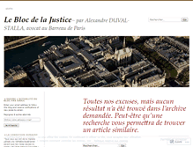 Tablet Screenshot of leblocdelajustice.wordpress.com
