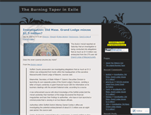 Tablet Screenshot of burningtaper.wordpress.com