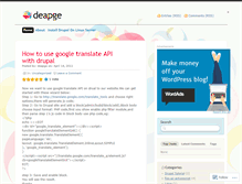 Tablet Screenshot of deapge.wordpress.com