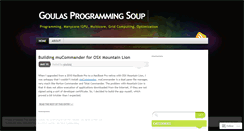 Desktop Screenshot of goulassoup.wordpress.com