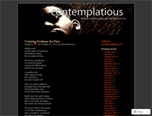 Tablet Screenshot of contemplatious.wordpress.com