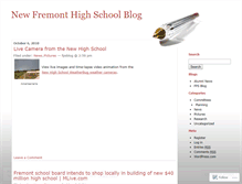 Tablet Screenshot of newfhsblog.wordpress.com