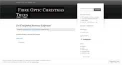 Desktop Screenshot of fibreopticchristmastrees.wordpress.com