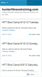 Mobile Screenshot of hunterfitnesstraining.wordpress.com
