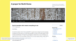 Desktop Screenshot of prayerfornorthkorea.wordpress.com