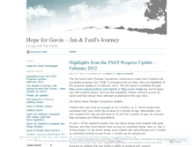 Tablet Screenshot of hopeforgavin.wordpress.com