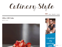 Tablet Screenshot of culinarystyle.wordpress.com