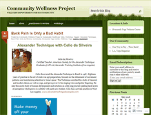 Tablet Screenshot of communitywellnessproject.wordpress.com