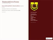 Tablet Screenshot of crowntourney.wordpress.com