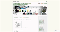 Desktop Screenshot of creditmusic.wordpress.com