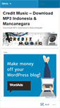 Mobile Screenshot of creditmusic.wordpress.com