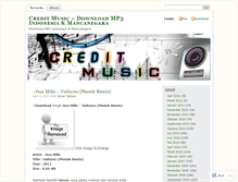 Tablet Screenshot of creditmusic.wordpress.com