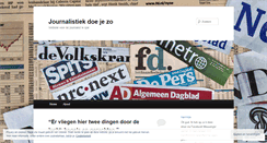 Desktop Screenshot of journalistiekdoejezo.wordpress.com