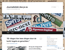 Tablet Screenshot of journalistiekdoejezo.wordpress.com