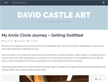 Tablet Screenshot of davidcastleart.wordpress.com