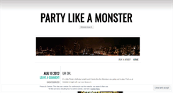 Desktop Screenshot of monsterhoods.wordpress.com