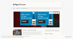 Desktop Screenshot of ofrhymeandreason.wordpress.com
