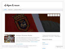 Tablet Screenshot of ofrhymeandreason.wordpress.com