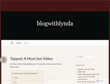Tablet Screenshot of blogwithlynda.wordpress.com