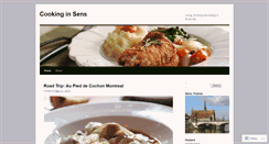 Desktop Screenshot of cookinginsens.wordpress.com