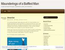 Tablet Screenshot of maunderingsofabaffledman.wordpress.com