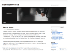 Tablet Screenshot of islandsontheroad.wordpress.com