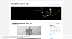 Desktop Screenshot of jamesmal.wordpress.com