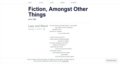 Desktop Screenshot of fictionamongst.wordpress.com