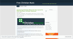 Desktop Screenshot of freechristianmusic.wordpress.com