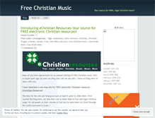 Tablet Screenshot of freechristianmusic.wordpress.com