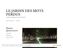 Tablet Screenshot of jardindesmots.wordpress.com