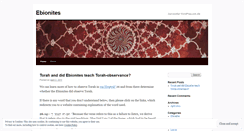Desktop Screenshot of ebionites.wordpress.com