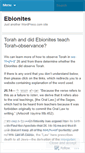 Mobile Screenshot of ebionites.wordpress.com