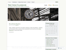 Tablet Screenshot of misscoyle.wordpress.com