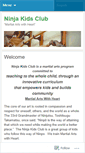 Mobile Screenshot of ninjakidsclub.wordpress.com