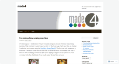 Desktop Screenshot of amandamade4.wordpress.com