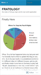 Mobile Screenshot of fratology.wordpress.com