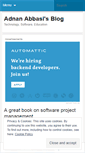 Mobile Screenshot of adabbasi.wordpress.com
