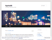 Tablet Screenshot of fajarka08.wordpress.com