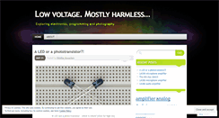 Desktop Screenshot of lowvoltage.wordpress.com