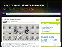 Tablet Screenshot of lowvoltage.wordpress.com