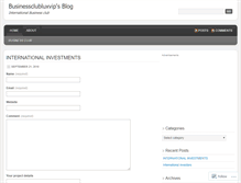Tablet Screenshot of businessclubluxvip.wordpress.com