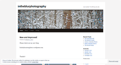 Desktop Screenshot of intheblurphotography.wordpress.com