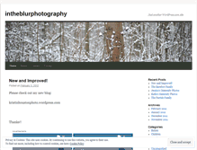 Tablet Screenshot of intheblurphotography.wordpress.com