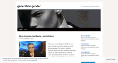 Desktop Screenshot of generationgender.wordpress.com