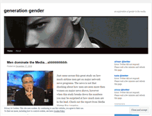 Tablet Screenshot of generationgender.wordpress.com