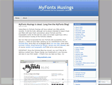 Tablet Screenshot of myfonts.wordpress.com