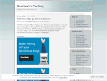 Tablet Screenshot of dearborn.wordpress.com