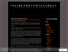 Tablet Screenshot of insidetheturtleshell.wordpress.com